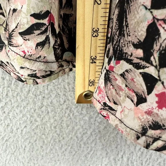 BCBgeneration Shift Dress Womens XXS Pink Floral Long Sleeve Boho Whimsigoth - Picture 6 of 10